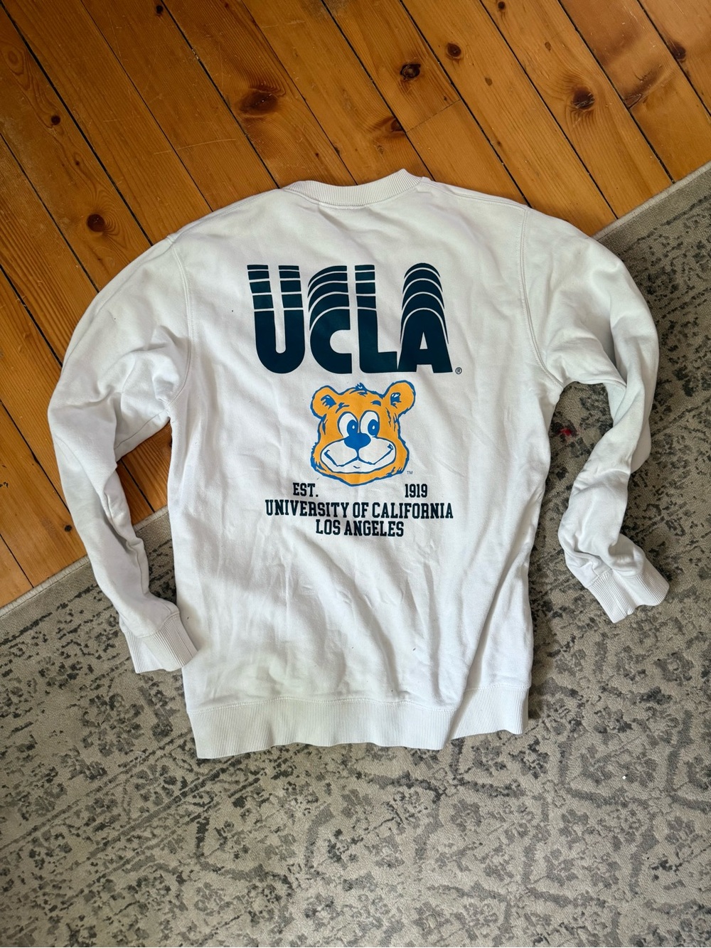 White UCLA Crewneck Sweatshirt - Medium